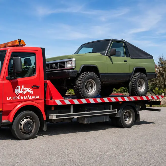 servicio de grua para turismo clasico en malaga